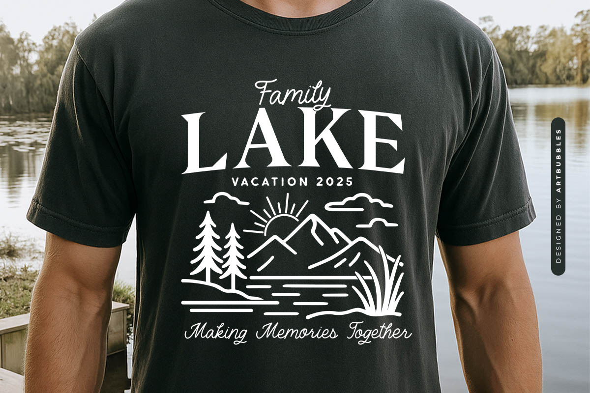 Family Lake Vacation 2025 Cut File Tshirt Mockup Image.jpg