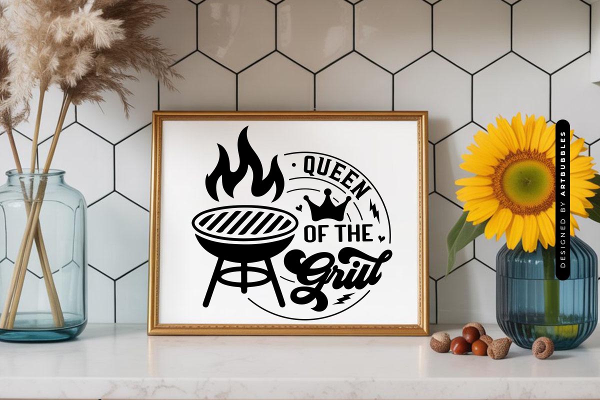 Queen of the Grill SVG File for Cricut Sign Mockup Image.jpg
