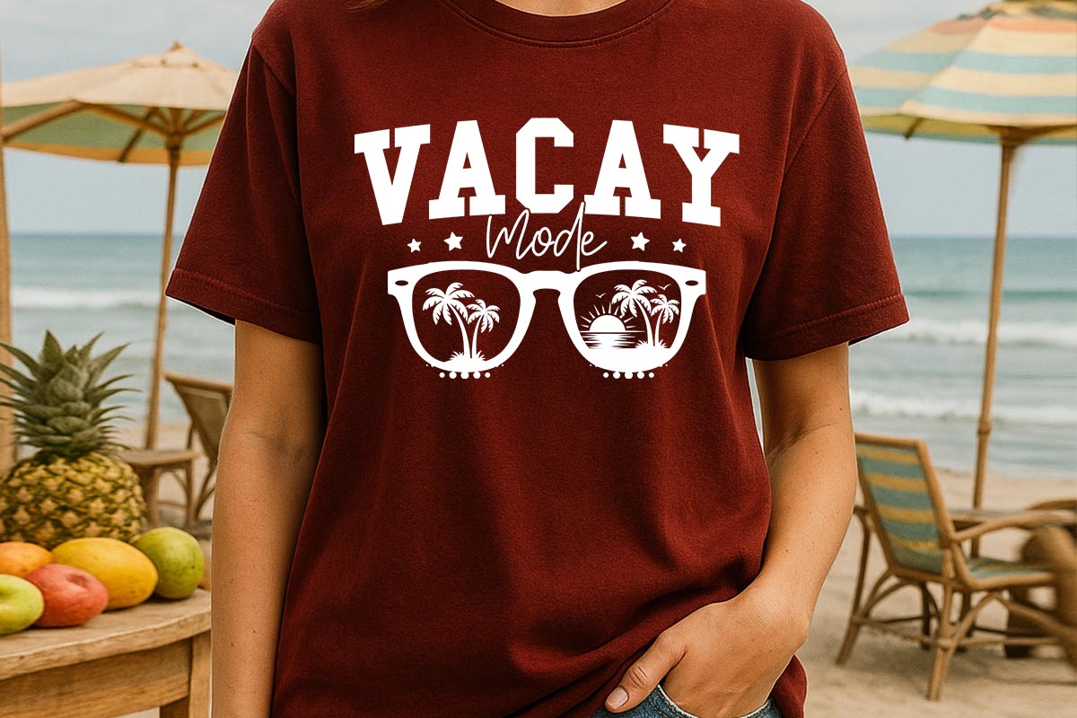 Vacay Mode - Summer SVG File T-shirt Mockup Image.jpg