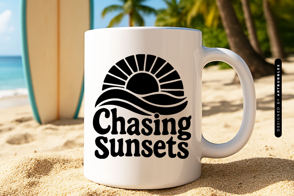 Chasing Sunsets - Summer Holiday SVG Mug Mockup Image.jpg
