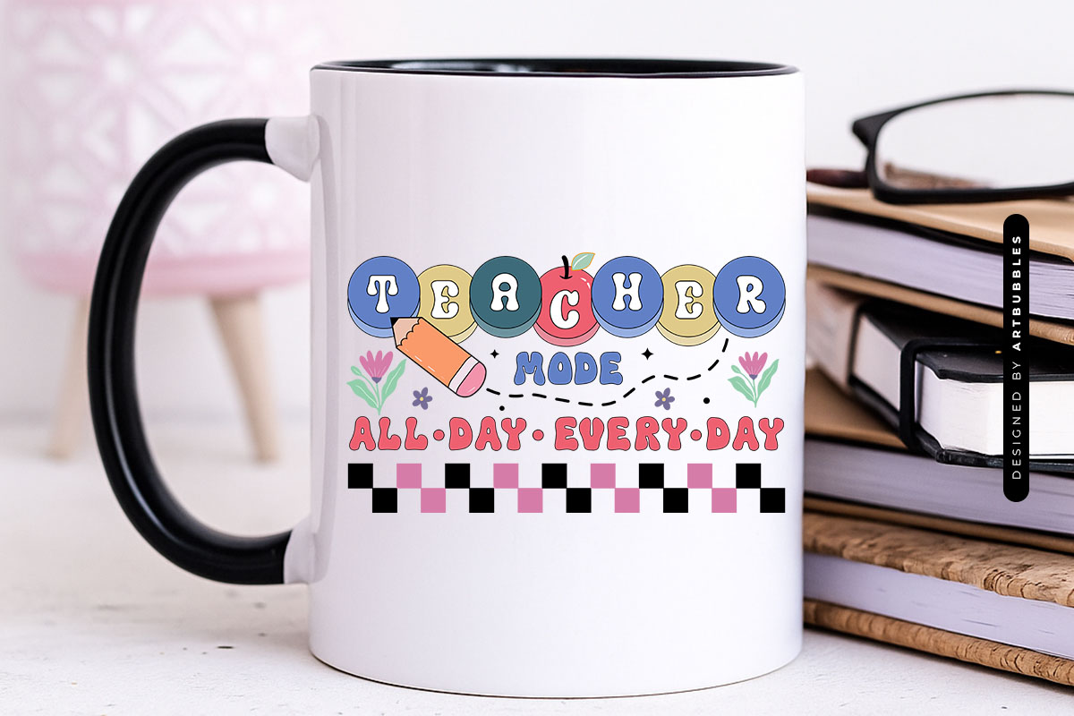 Retro Teacher Mode All Day Everyday Sublimation Mug Mockup Image.jpg