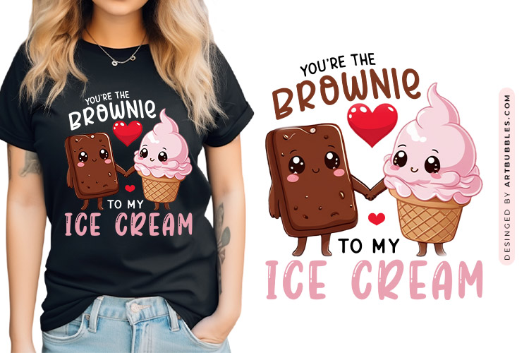 Funny Valentine Food Sublimation PNG Design