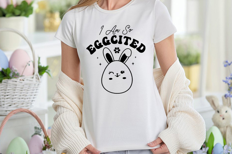 I Am So Eggcited - Easter SVG PNG Tshirt Mockup Image.jpg