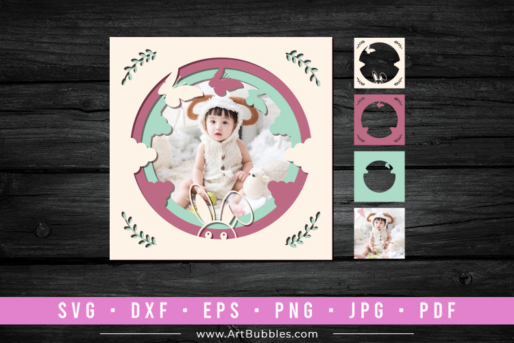 Photo Frame Papercraft Temaplate Preview 01.jpg