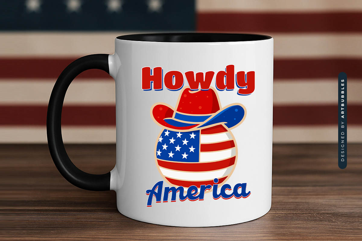Howdy America - 4th of July Western Sublimation Mug Mockup Image.jpg