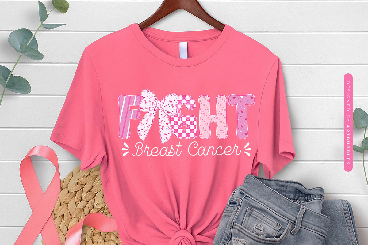 Fight Breast Cancer Coquette Sublimation Tshirt Mockup Image.jpg