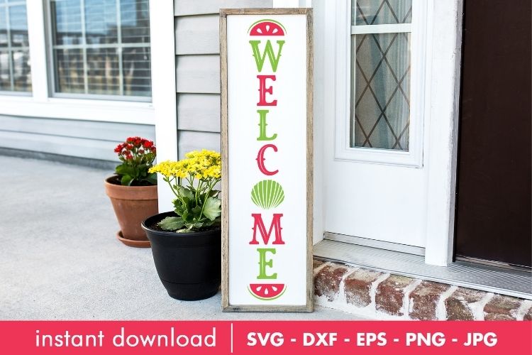 Summer Welcome Porch Sign SVG