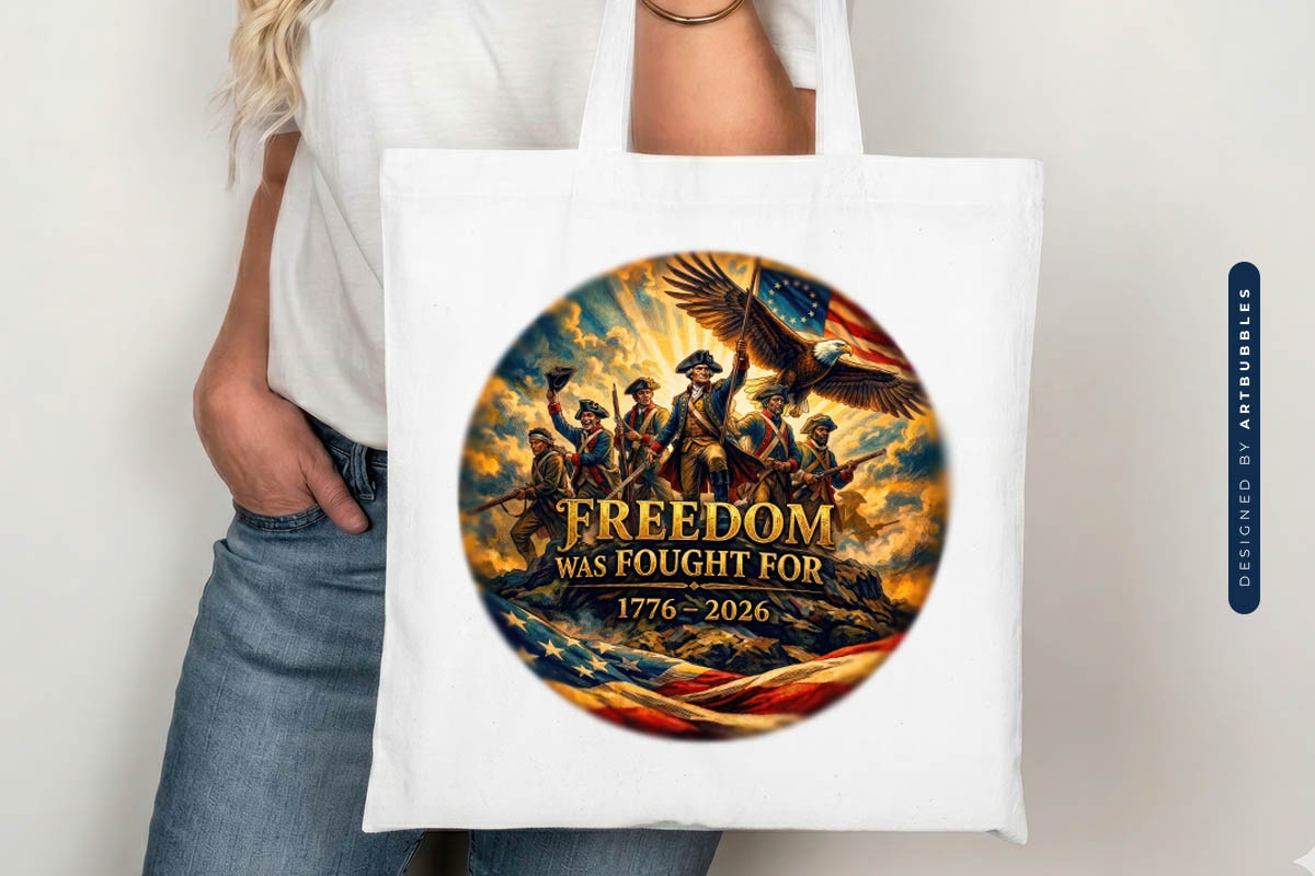 250th Anniversary USA PNG Sublimation Tote Mockup Image.jpg