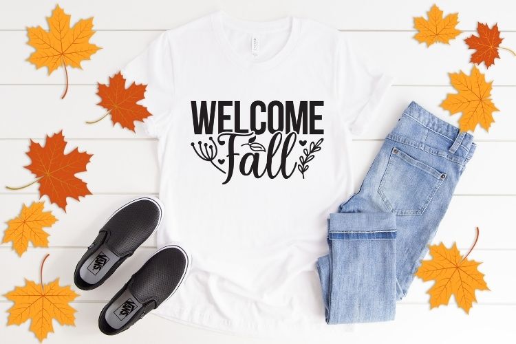 Welcome Fall Pumpkin SVG Vector Shirt Mockup Image.jpg
