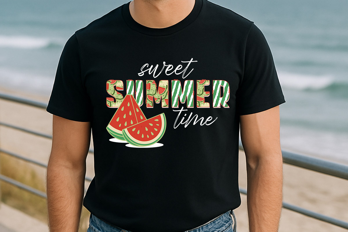 Sweet Summer Time Sublimation PNG Tshirt Mockup Image.jpg