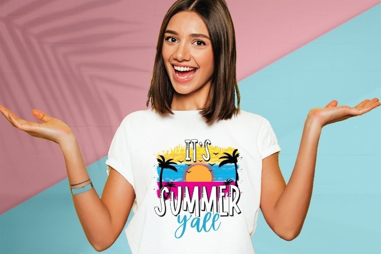It's Summer Y'all PNG Sublimation Print Tshirt Mockup image.jpg