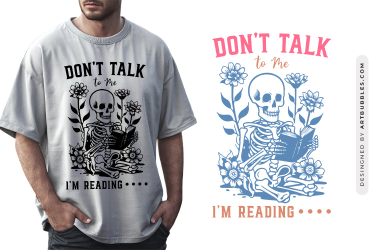 Don't Talk to Me I'm Reading - Book Lover SVG File Image.jpg
