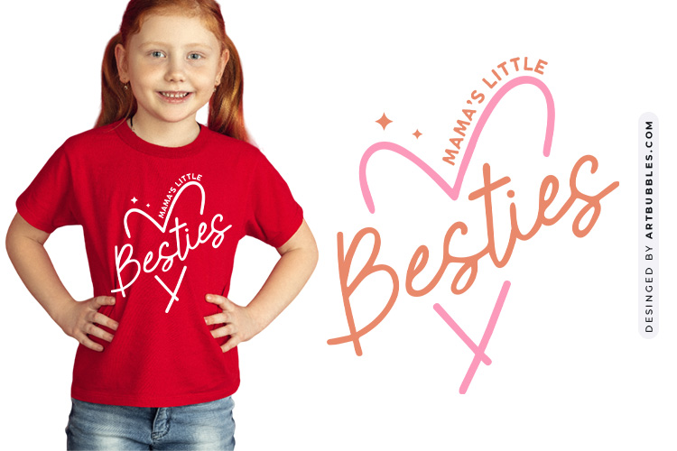 Mama's Little Bestie - Unique Baby Design SVG