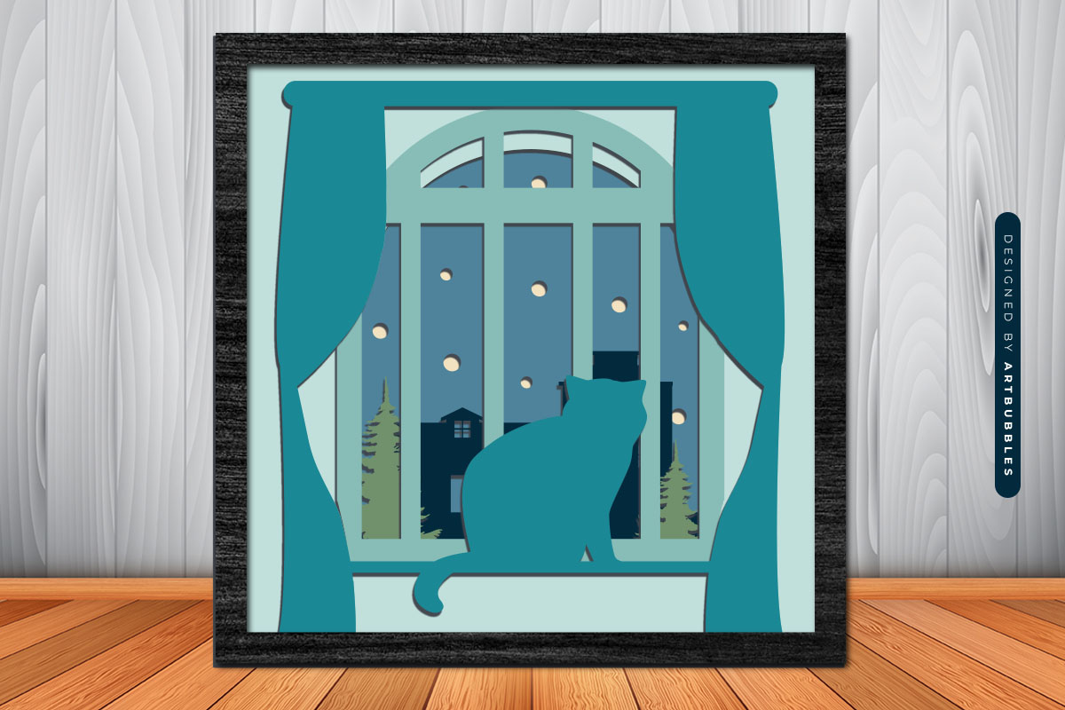 Christmas Layered Shadow Box SVG Cut File Image 3.jpg