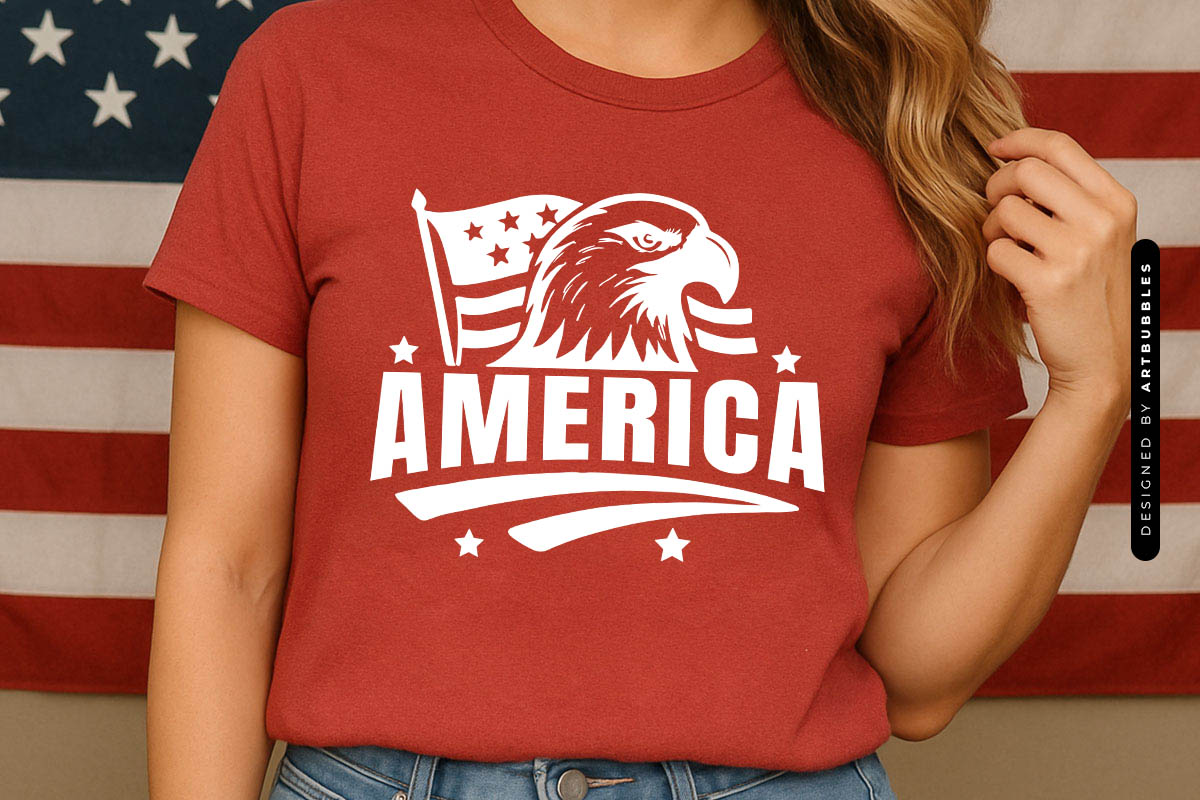America - 4th of July Eagle SVG Tshirt Mockup Image.jpg