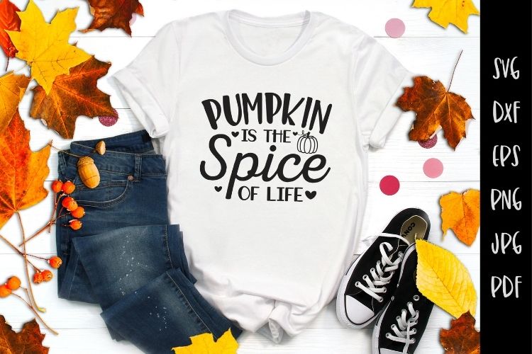 Pumpkin is the Spice of Life - Cute Fall SVG Image.jpg