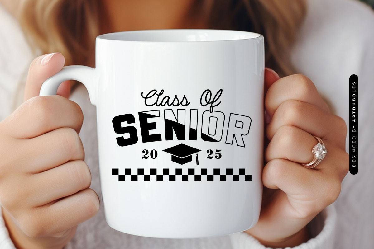 Class of Senior 2025 - Cute Graduation SVG Mug Mockup Image.jpg