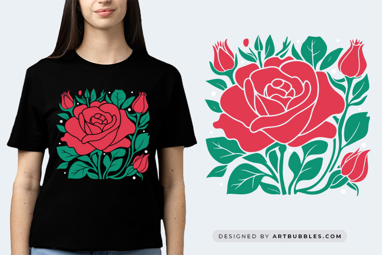 Abstract Rose Flower Silhouette SVG Image.jpg