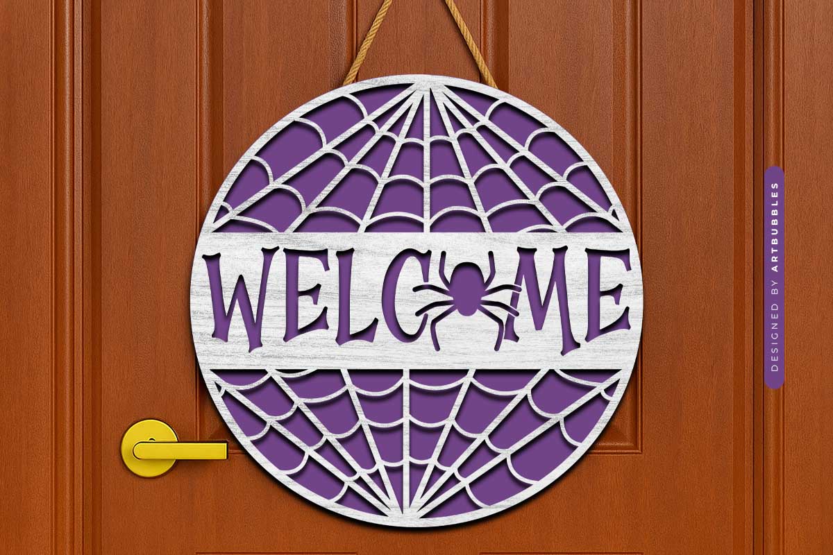 Welcome Halloween Door Hanger Laser Cut SVG Image 3.jpg