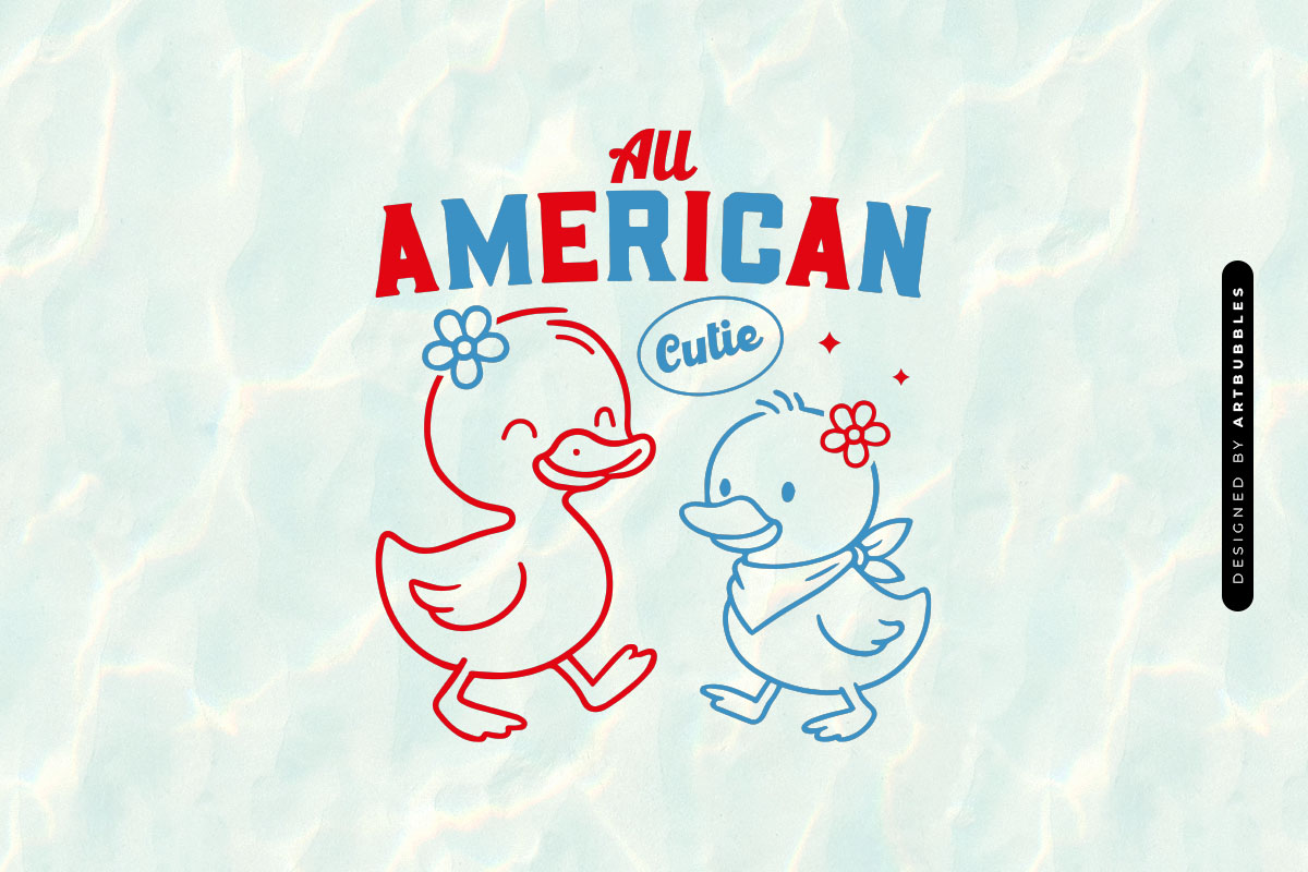 All American Cutie - Cute 4th of July SVG Image.jpg