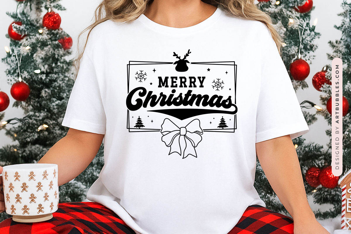 Coquette Merry Christmas SVG Vector Shirt Mockup image.jpg