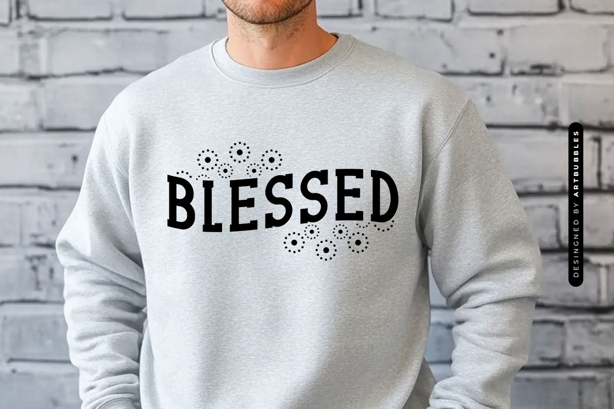 Blessed - Dandelion SVG for Cricut & Silhouette Sweatshirt Mockup Image.jpg