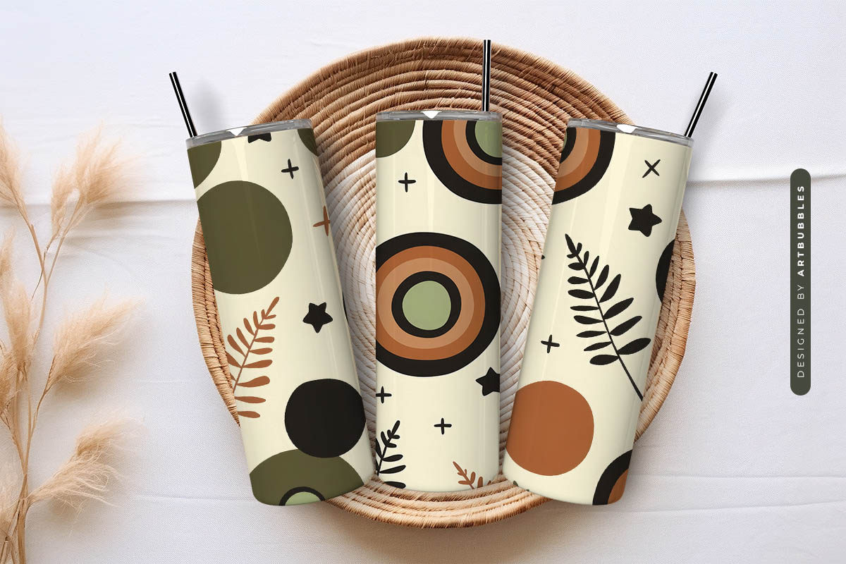 Boho 20oz Skinny Tumbler Sublimation Design Image 3.jpg