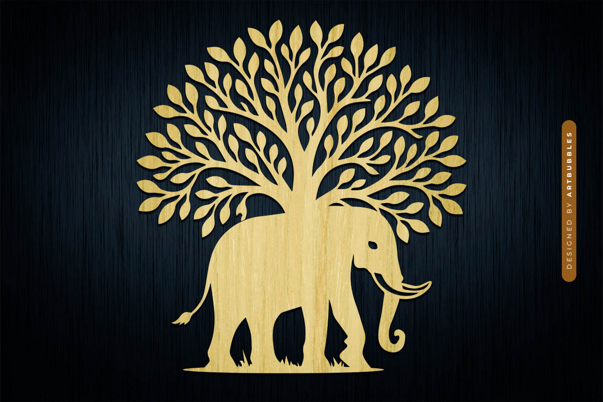 Elephant Tree of Life Laser Cut SVG PNG Image 2.jpg