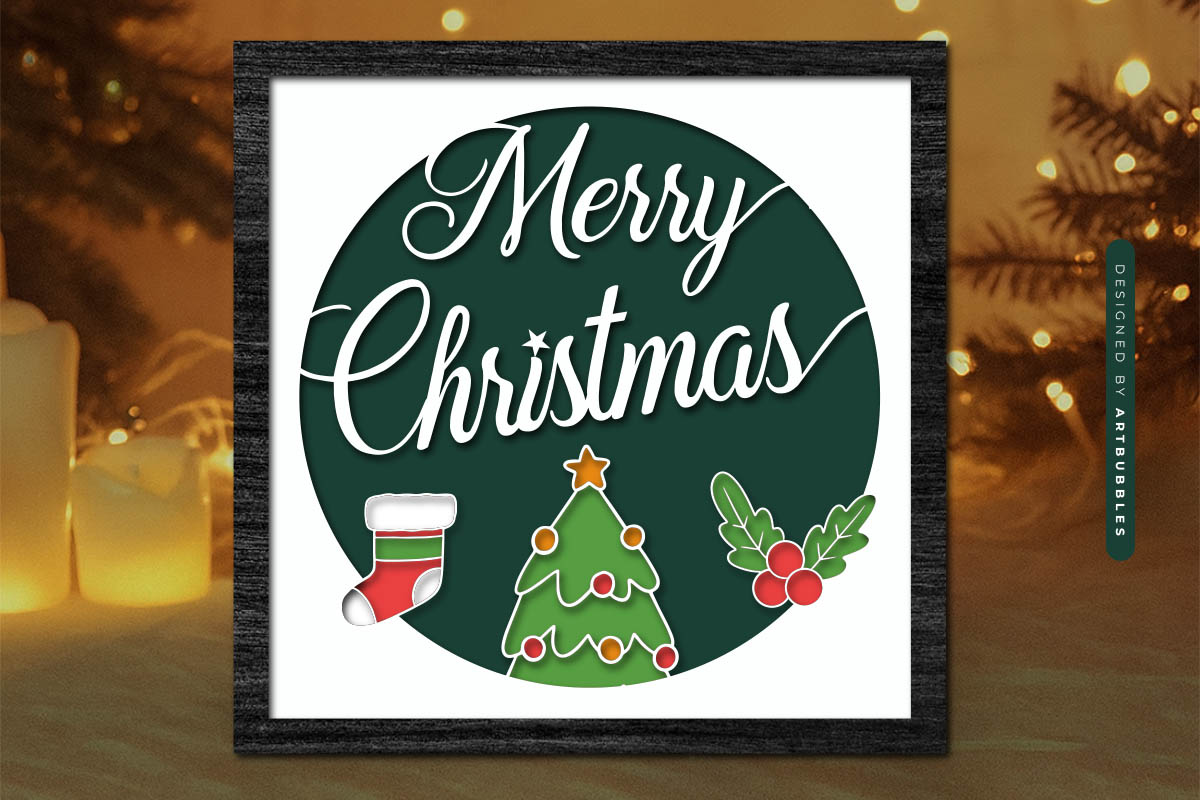 3D Christmas Shadow Box SVG Bundle Image 5.jpg