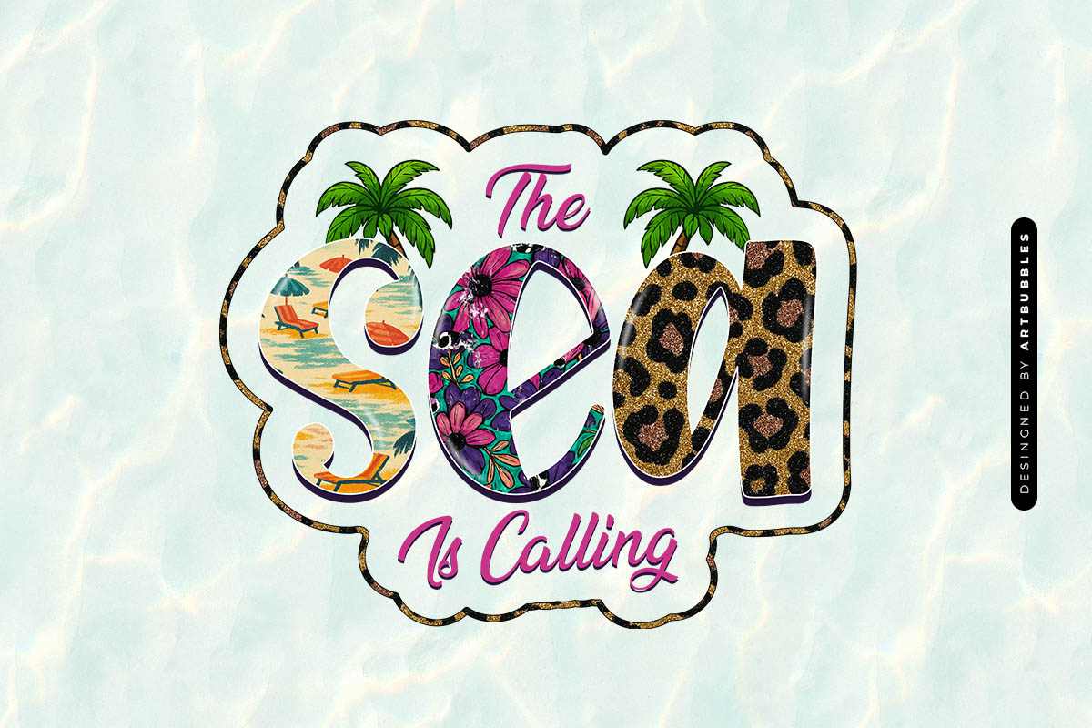 The Sea Is Calling - Summer PNG Sublimation Image.jpg
