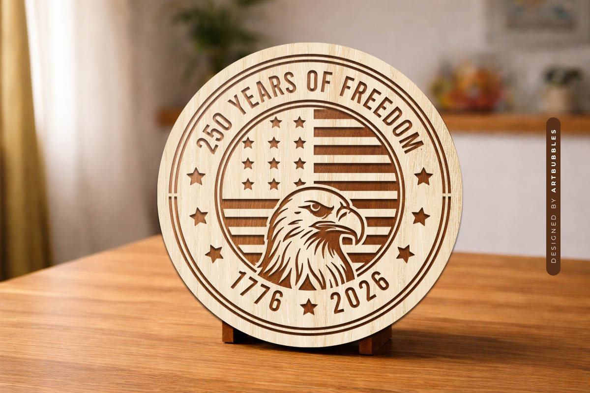 USA 250 Years of Freedom Laser Cut SVG Image 2.jpg