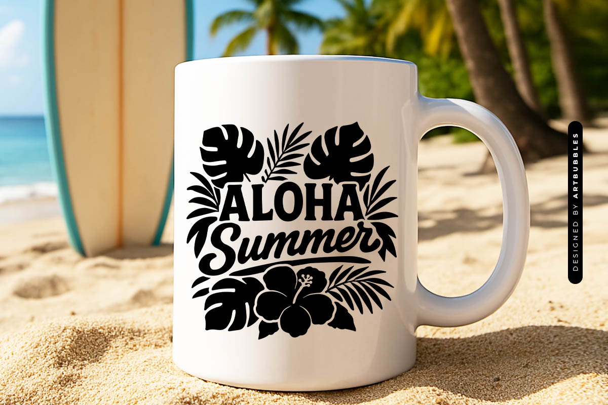 Boho Floral Aloha Summer SVG Mug Mockup Image.jpg