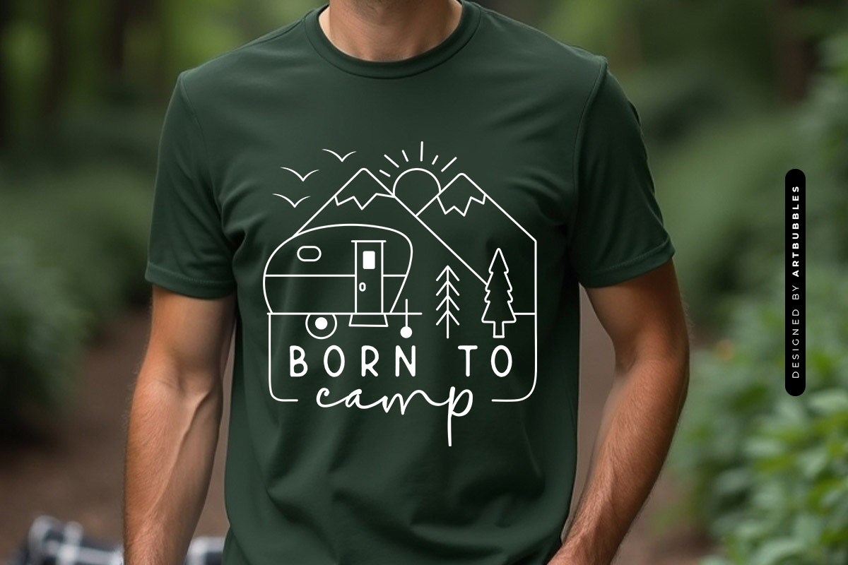 Born to Camp - Camping SVG Cut File T-shirt Mockup Image.jpg