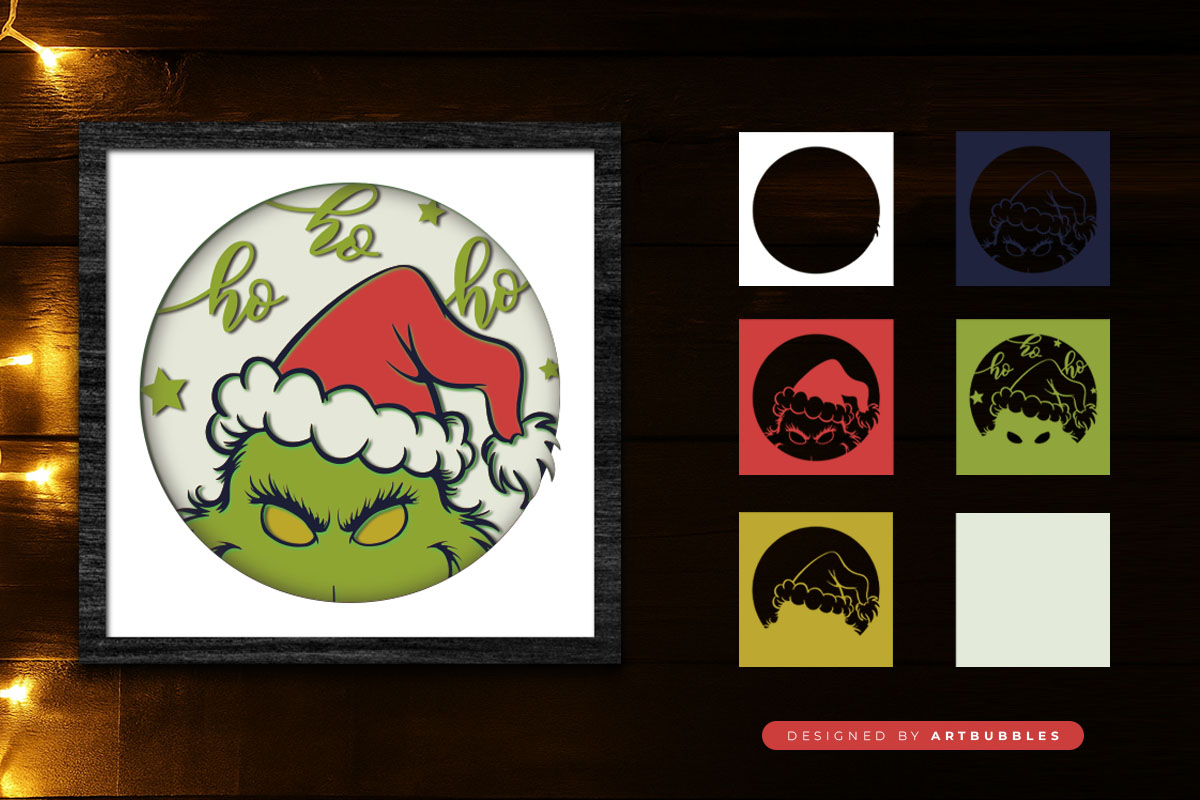 Grinch Christmas Layered Shadow Box SVG Image 2.jpg