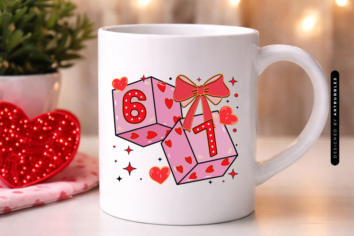 Coquette 67 Dice Valentines Sublimation PNG Mug Mockup Image.jpg