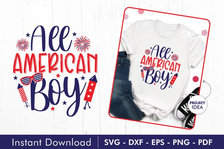 All American Boy - 4th of July SVG File Image.jpg