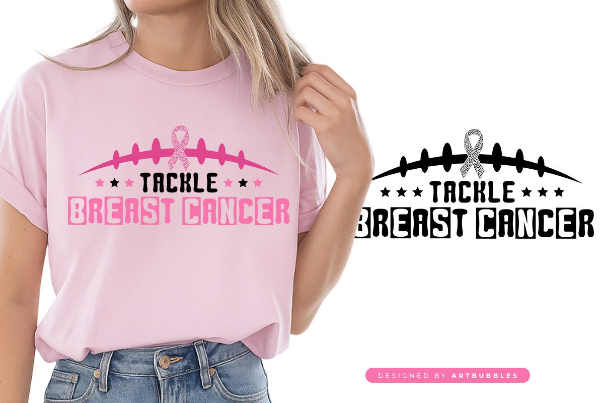 Retro Tackle Breast Cancer SVG Cut File image.jpg