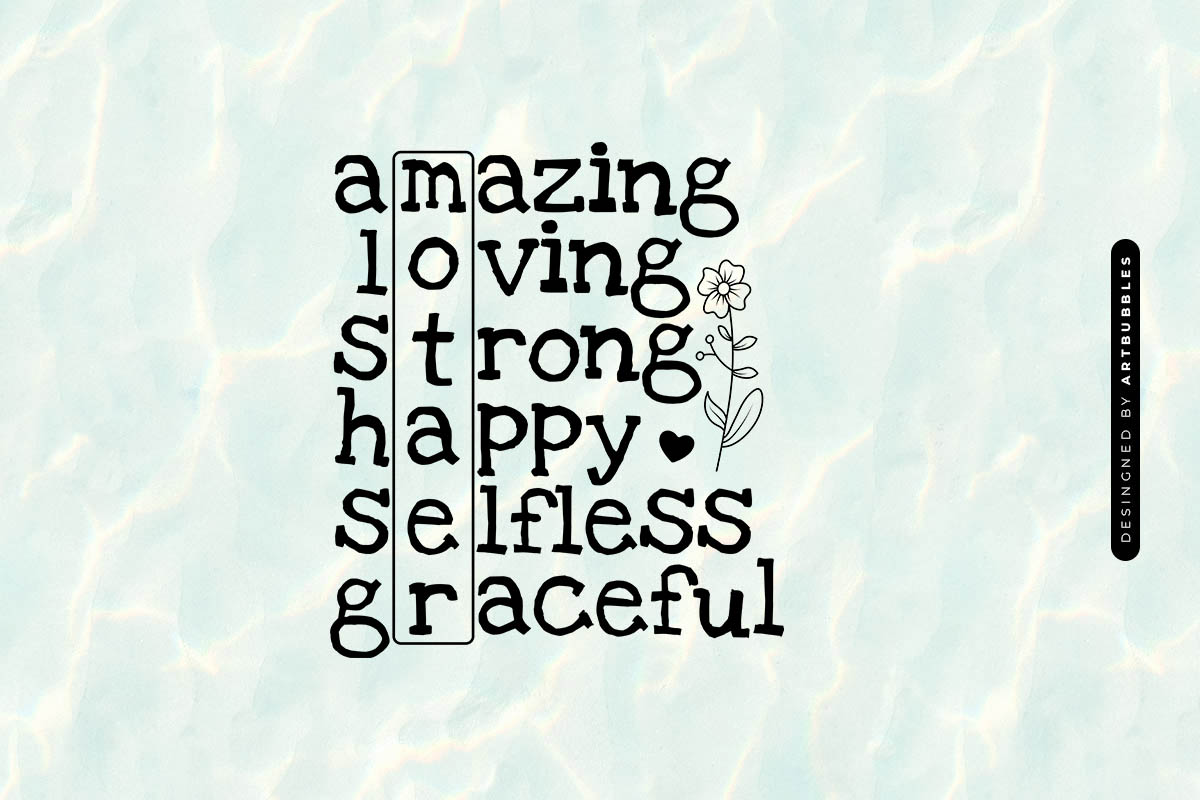 Amazing Loving Strong Happy Selfless Mother SVG Image.jpg