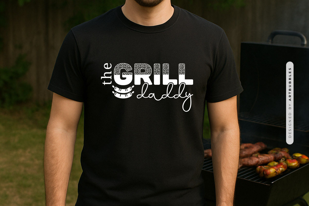 The Grill Daddy SVG Cutting File Tshirt Mockup Image.jpg