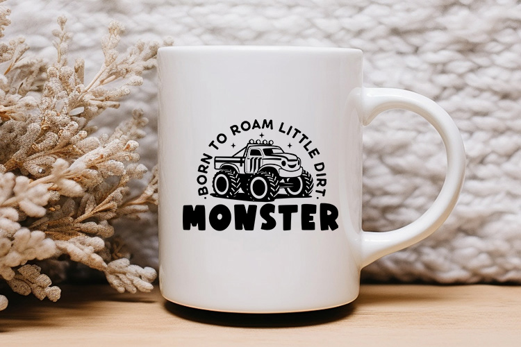 Born to Roam Little Dirt Monster SVG Cut File Mug Mockup Image.jpg