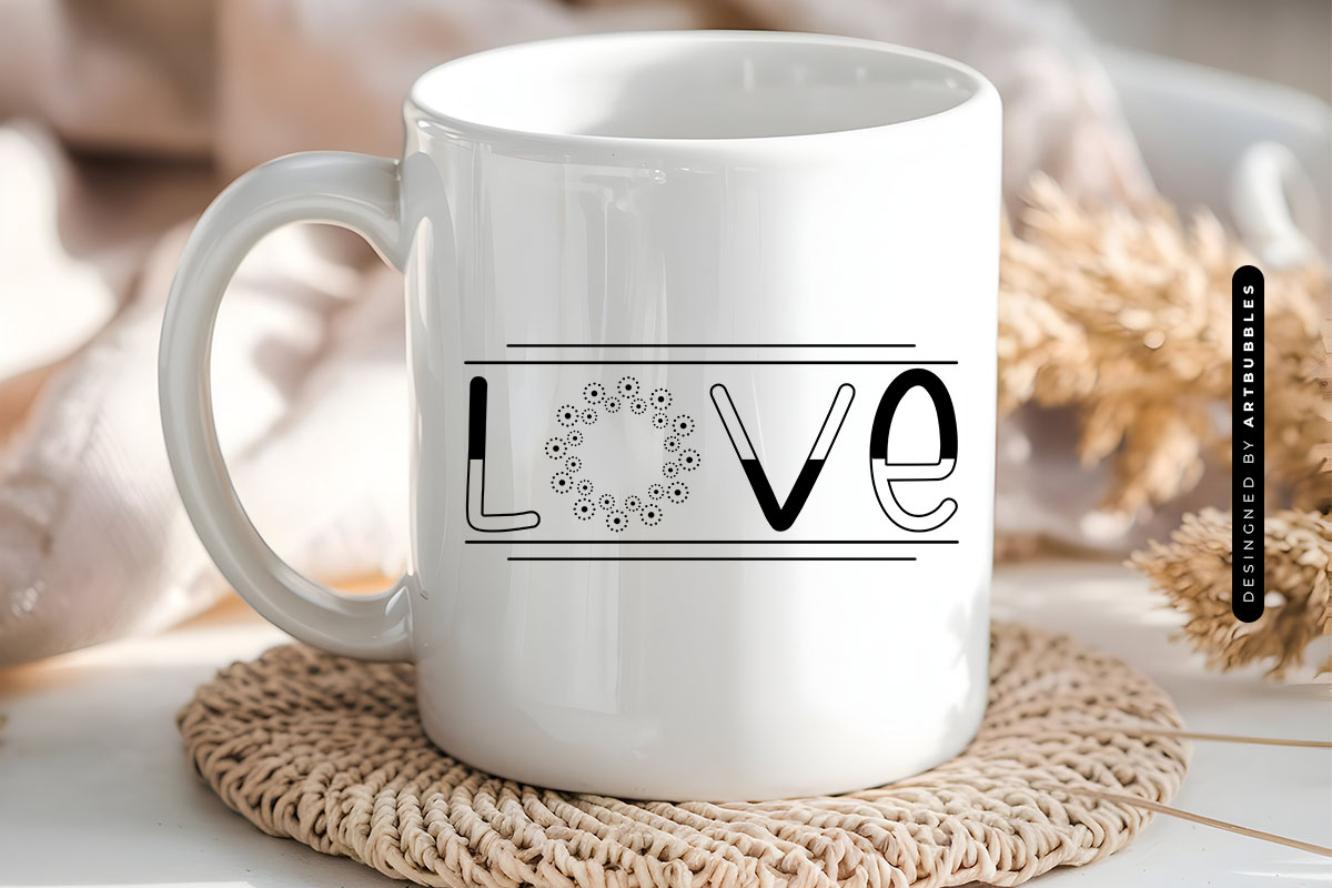 Love - Dandelion SVG Cut File Mug Mockup image.jpg