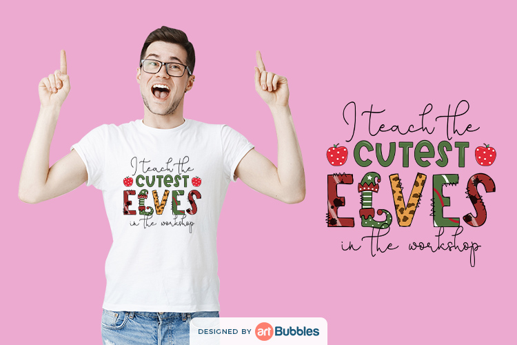 Cutest Elves in the Workshop, Teacher Christmas Shirt PNG