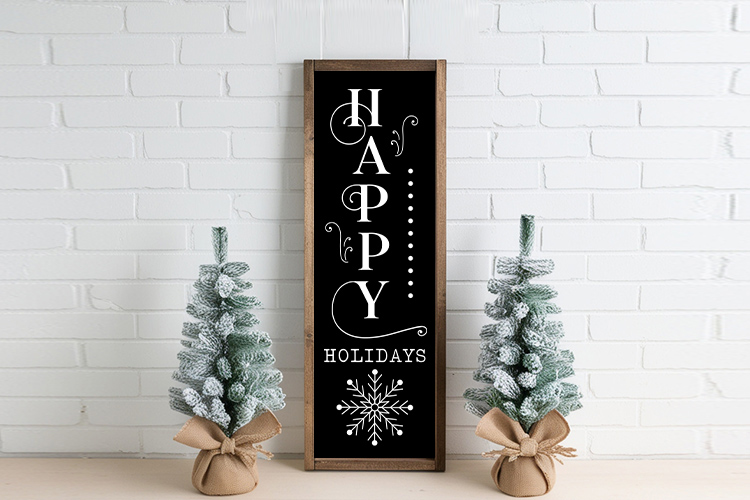 Happy Holidays - Winter Porch Sign SVG Design Image 3.jpg