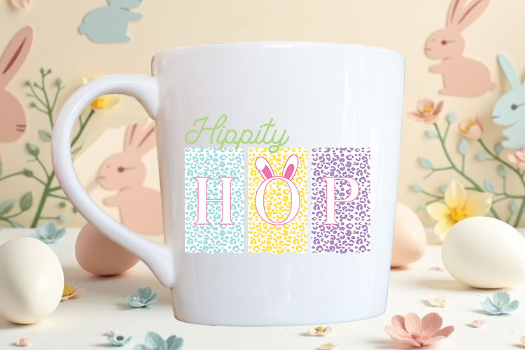 Hippity Hop - Funny Easter Sublimation Mug Mockup Image.jpg