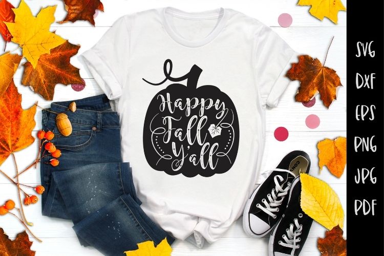Happy Fall Y'all SVG Vector Image.jpg