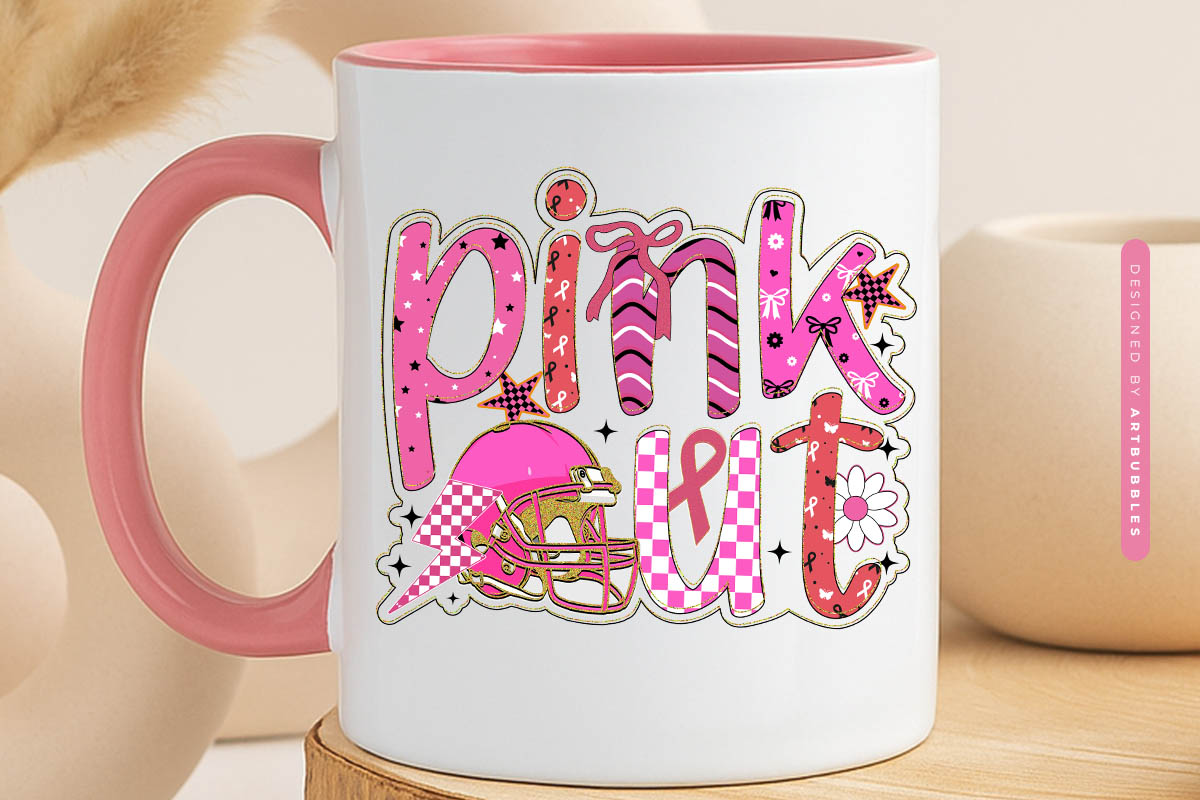 Pink Out - Coquette Breast Cancer Sublimation Mug Mockup Image.jpg