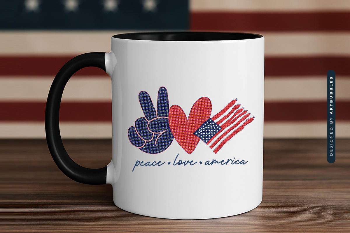 Peace Love America - Funny 4th of July Sublimation Mug Mockup Image.jpg