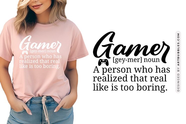 Gamer Definition SVG Cut File
