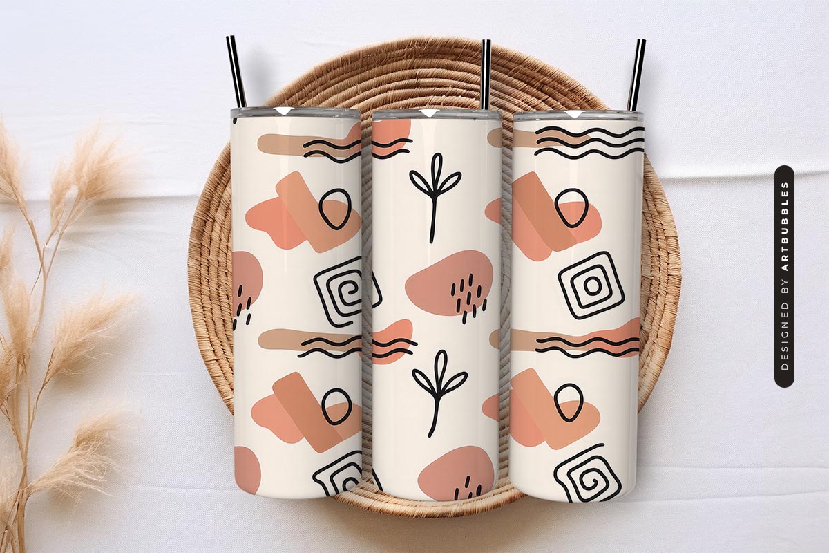 Boho Abstract Shapes 20oz Tumbler Sublimation Image.jpg