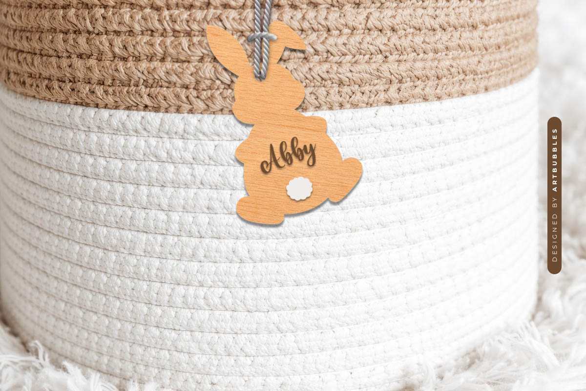 Easter Bunny Basket Tag Laser Cut SVG Image 2.jpg